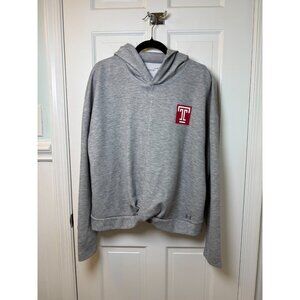 Under Armour Temple University Women's Gray Knotted Hoodie Size XL